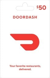 DoorDash $50 gift card