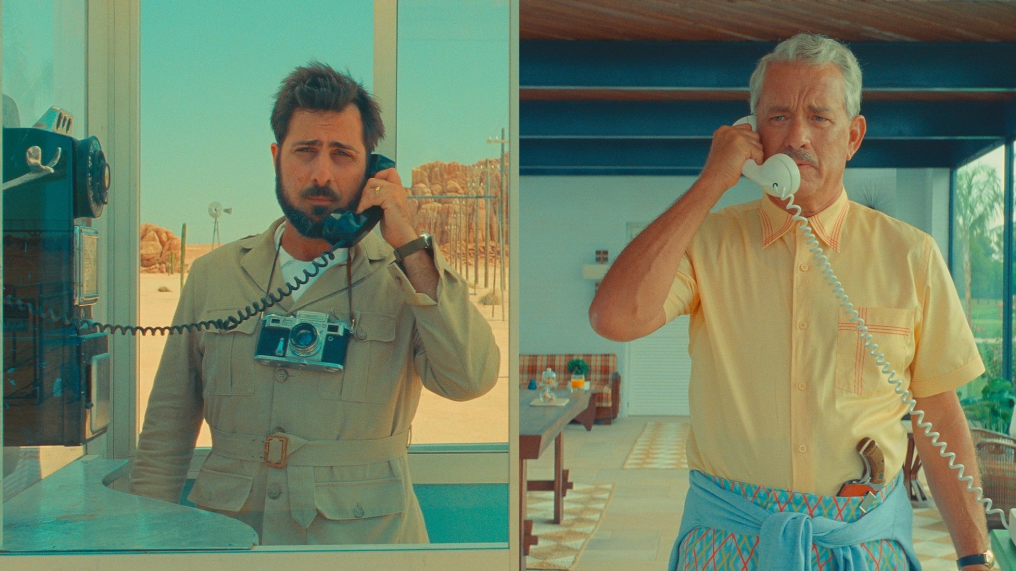 Jason Schwartzman and Tom Hanks in "Asteroid City."