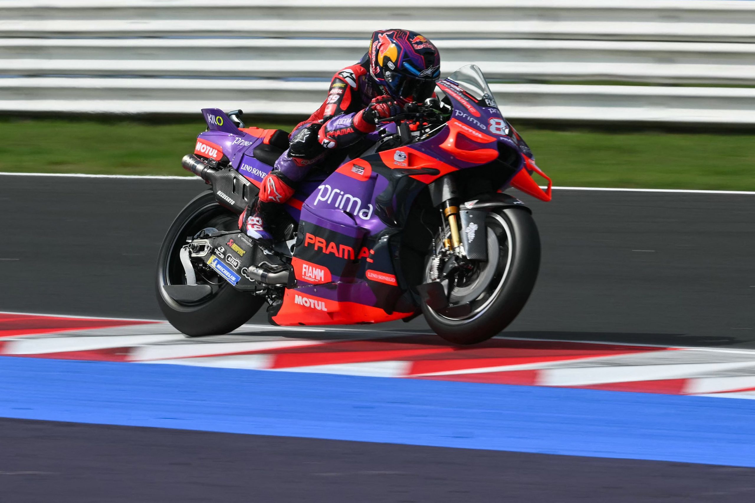 Prima Pramac Racing's Spanish rider Jorge Martin competes