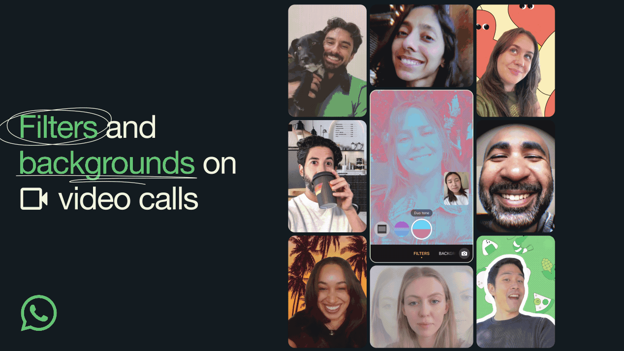 WhatsApp video call filters