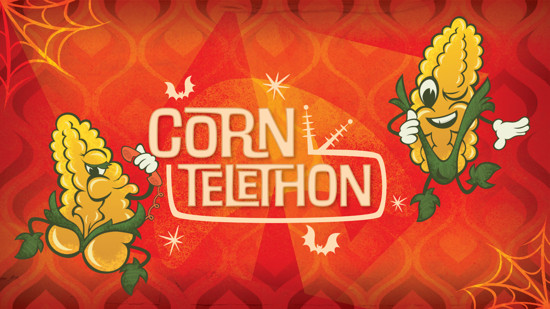 sexy corn cobs surround the corn telethon logo