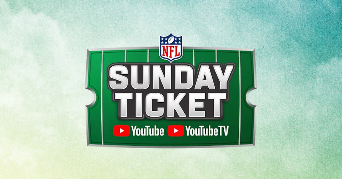 sunday nfl logo against a green background 