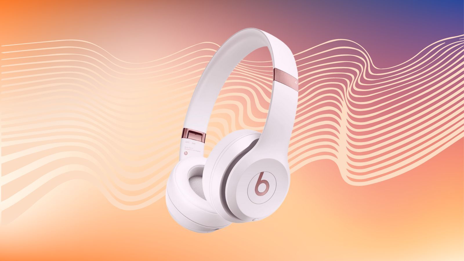 Beats headphones on pink background