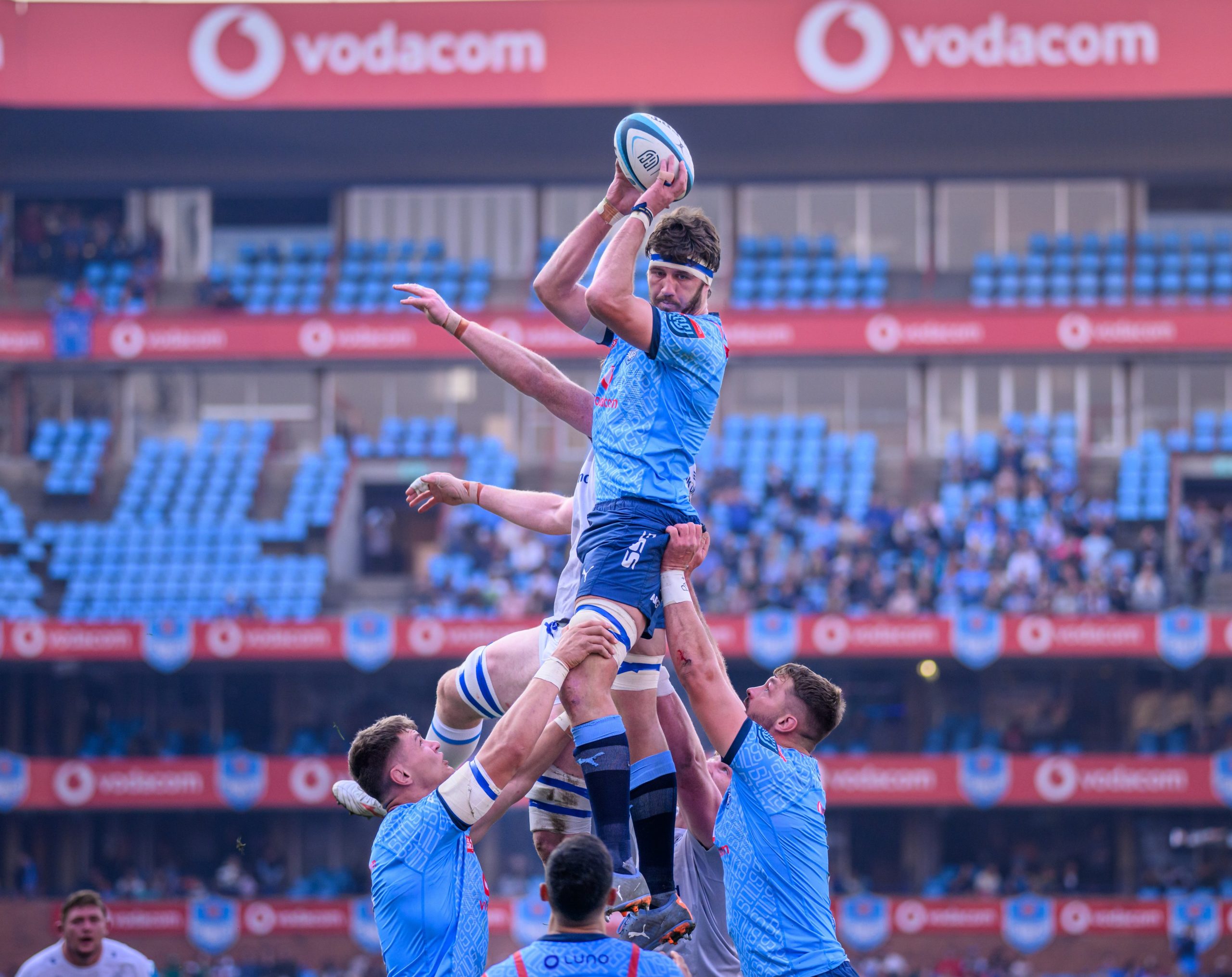 Ruan Nortje of the Vodacom Blue Bulls in action