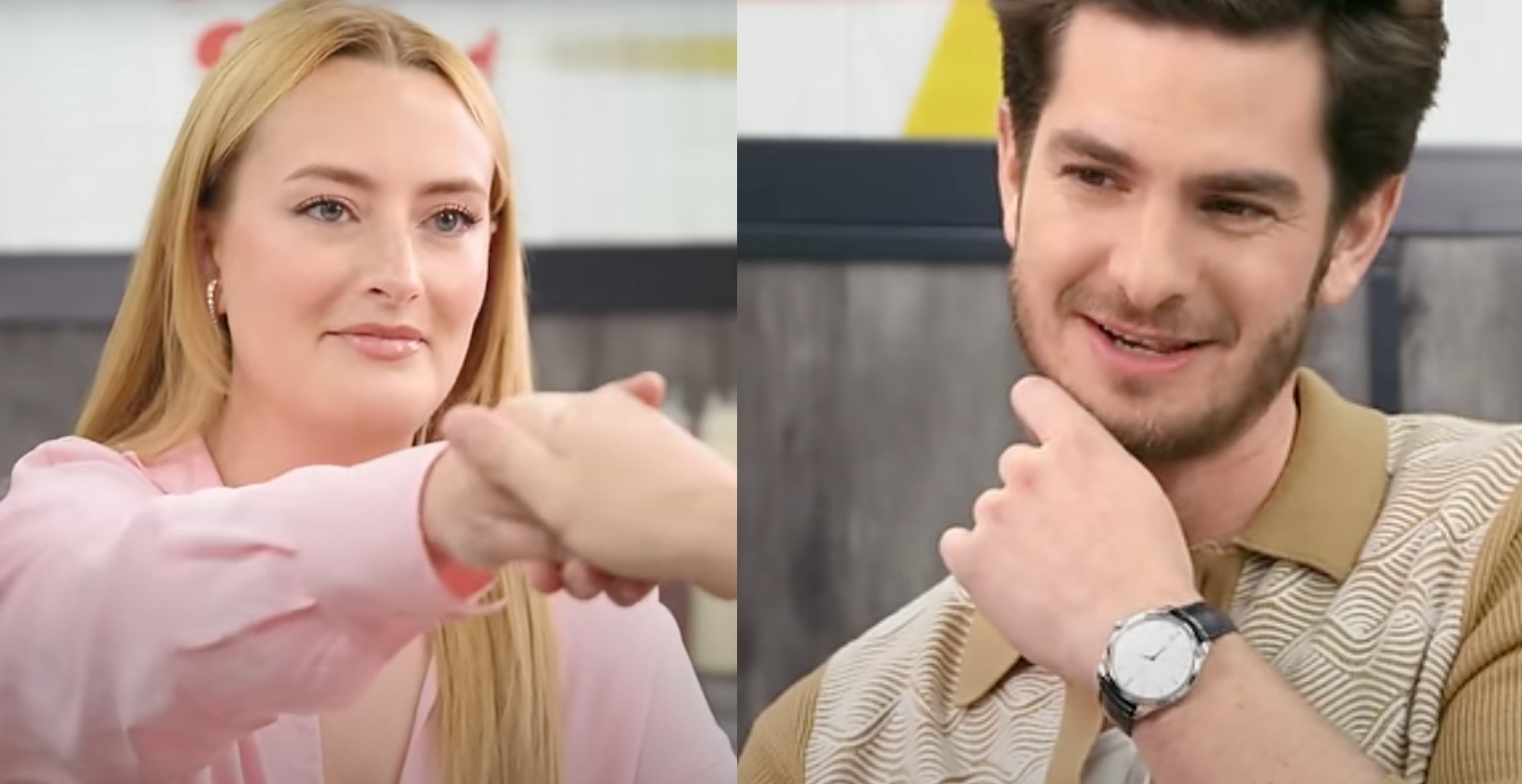 Amanda Dimoldenberg and Andrew Garfield meet up in 'Chicken Shop Date.'