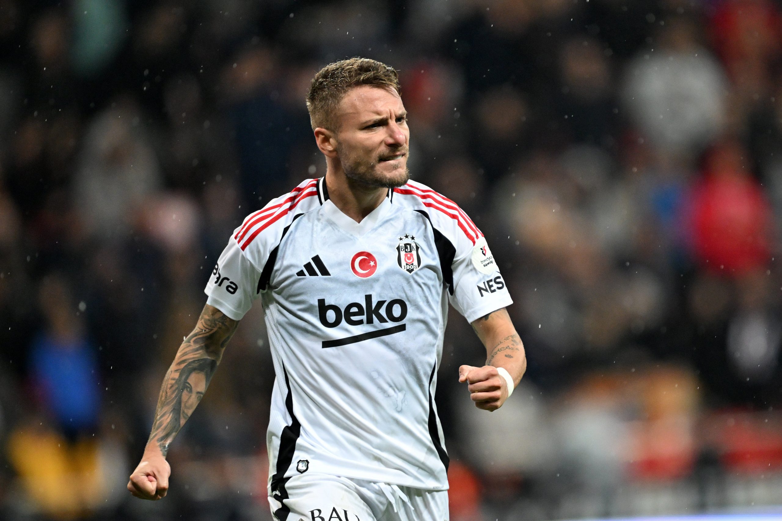 Ciro Immobile of Besiktas celebrates