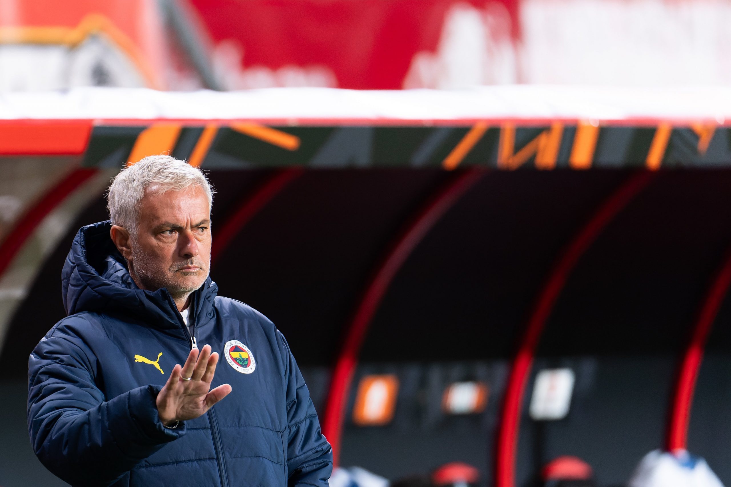 Coach Jose Mourinho of Fenerbahce SK coaches his players