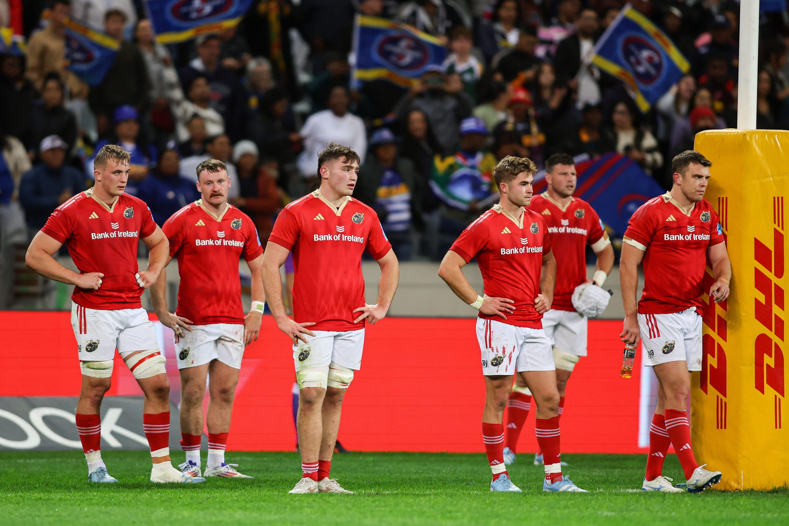 Munster players react after losing to DHL Stormers