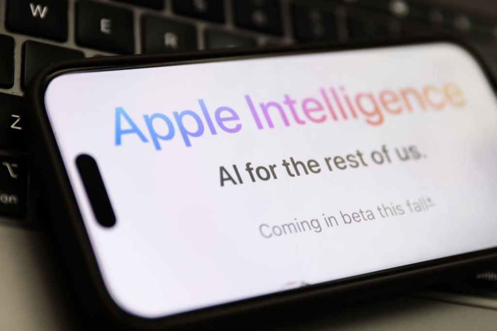 Apple Intelligence on iPhone screen