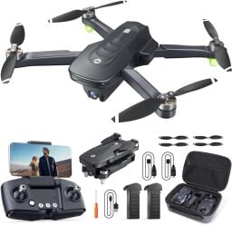 the holy stone hs175d drone with accessories