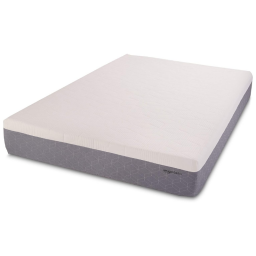 Amazon Basics Cooling Gel-Infused Memory Foam Mattress on white background