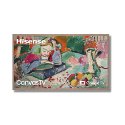 Hisense Canvas 4K QLED TV on white background