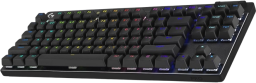 a logitech gaming keyboard on a white background