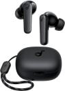 a black pair of soundcore earbuds