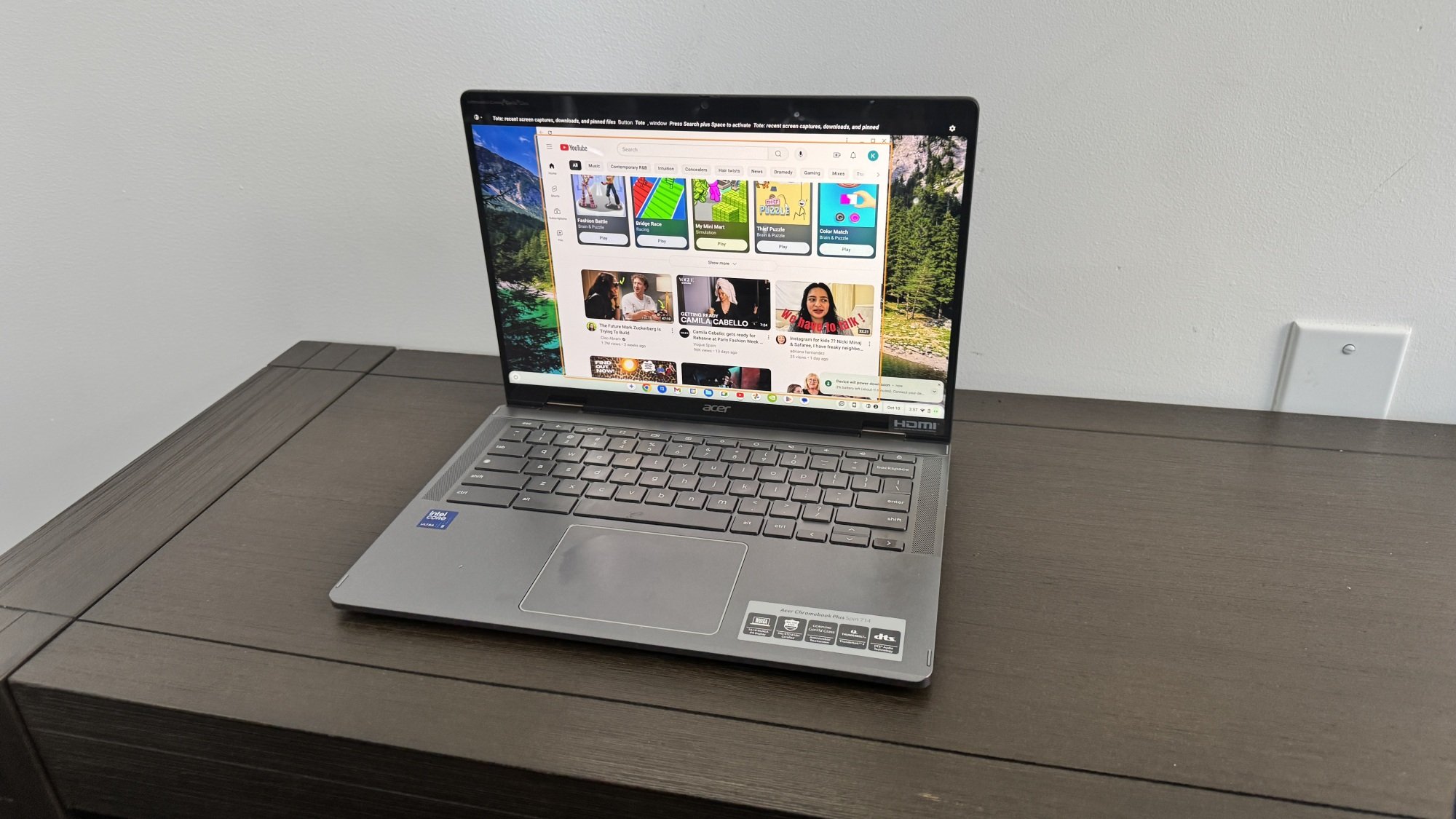 Acer Chromebook Plus Spin 714 display