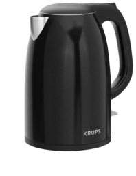 a black krups electric kettle