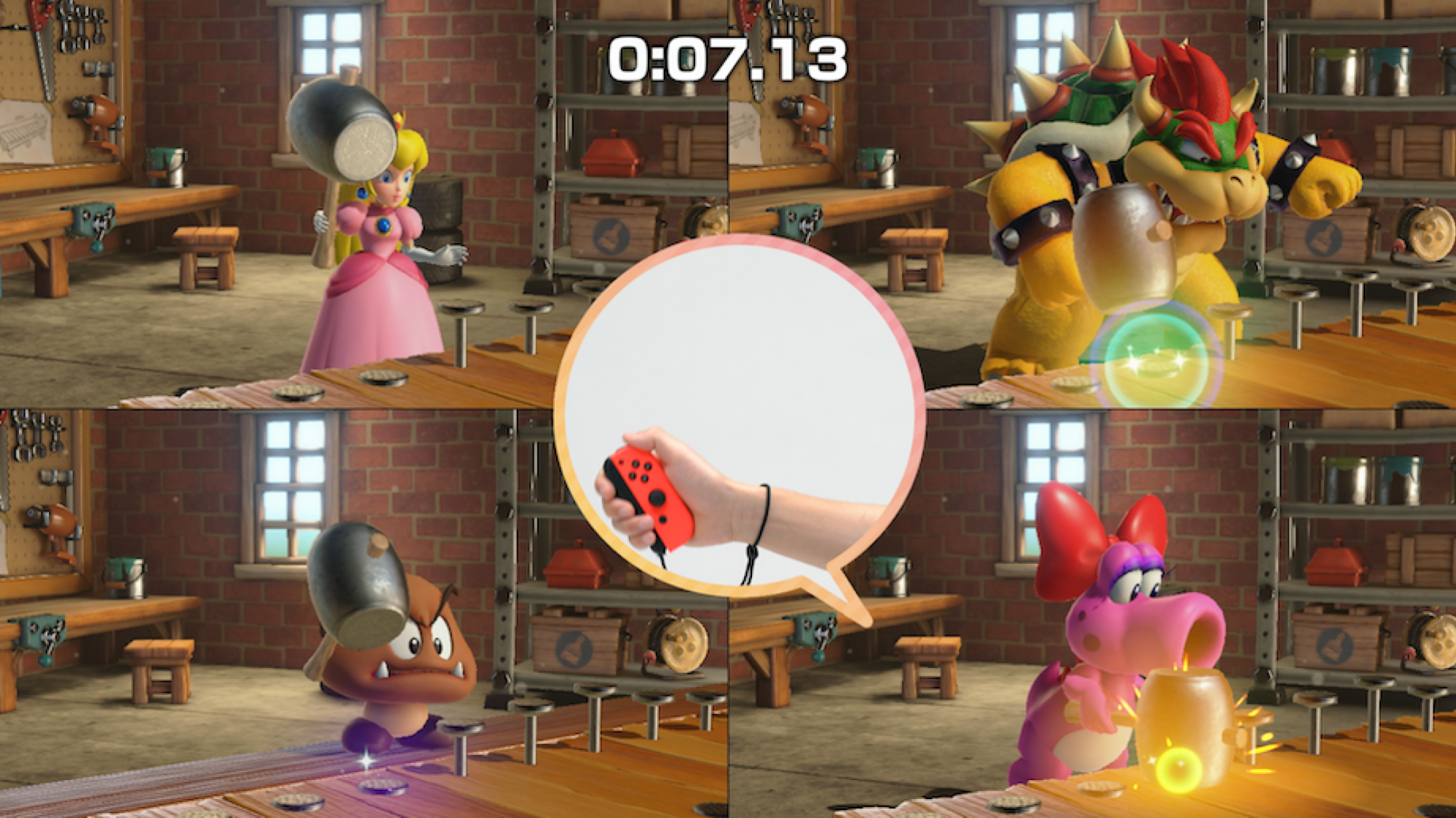 Motion controlled mini-game in Mario Party Jamboree