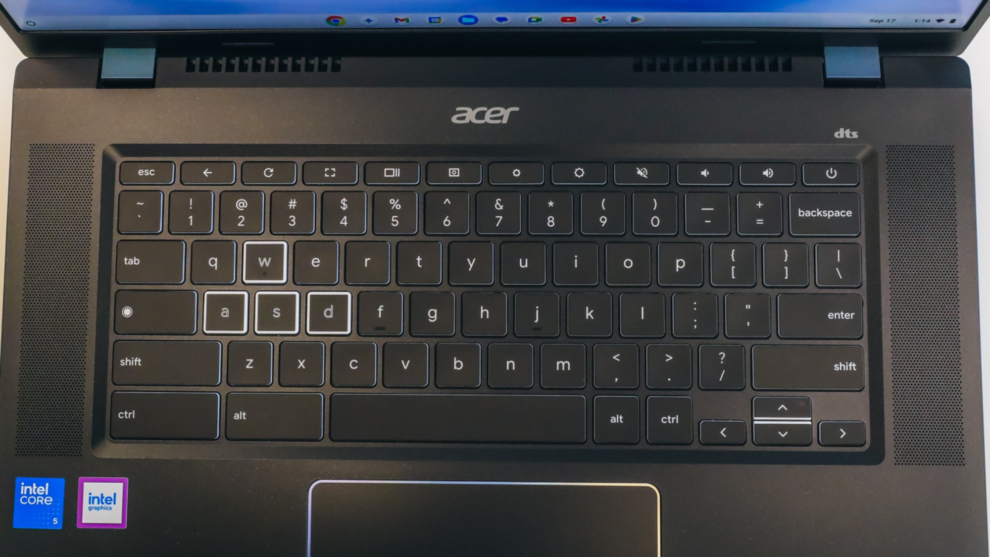 Acer Chromebook Plus 516 GE keyboard