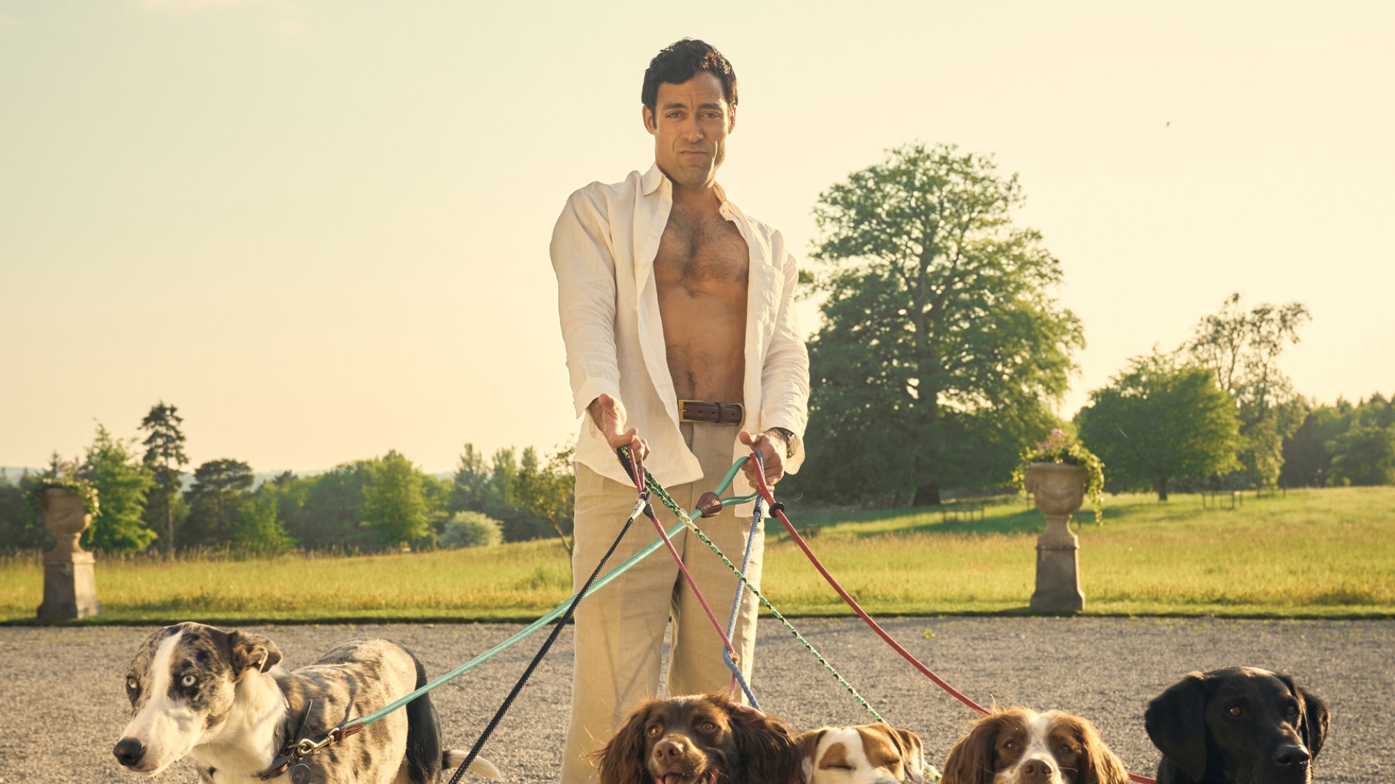 Alex Hassell as Rupert Campbell-Black in the TV show "Rivals".