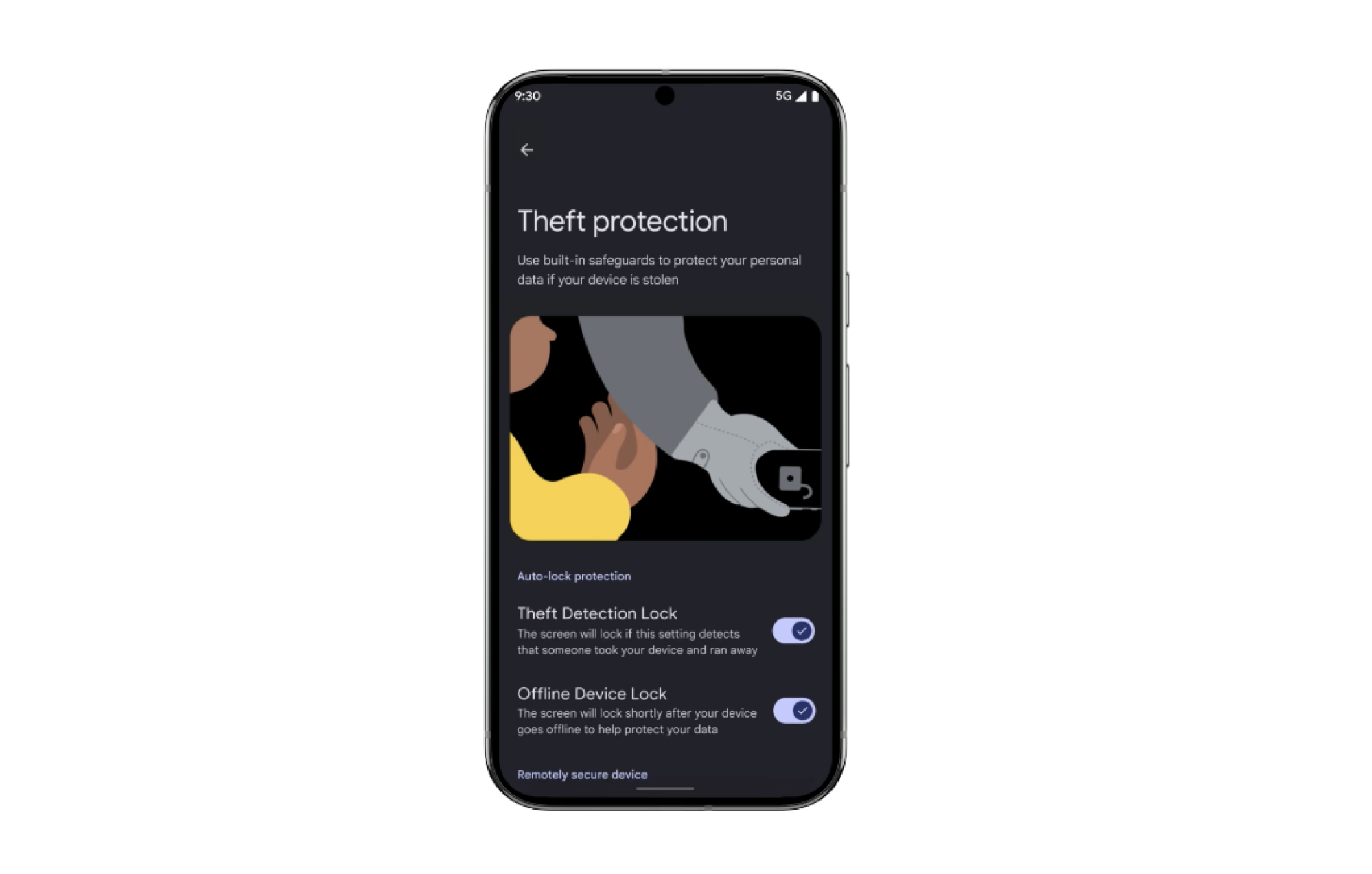 Android 15 Theft Detection Lock