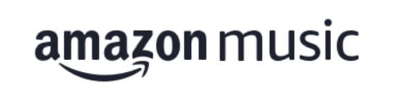 the amazon music logo on a white background