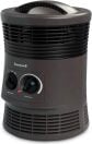 a black portable honeywell space heater