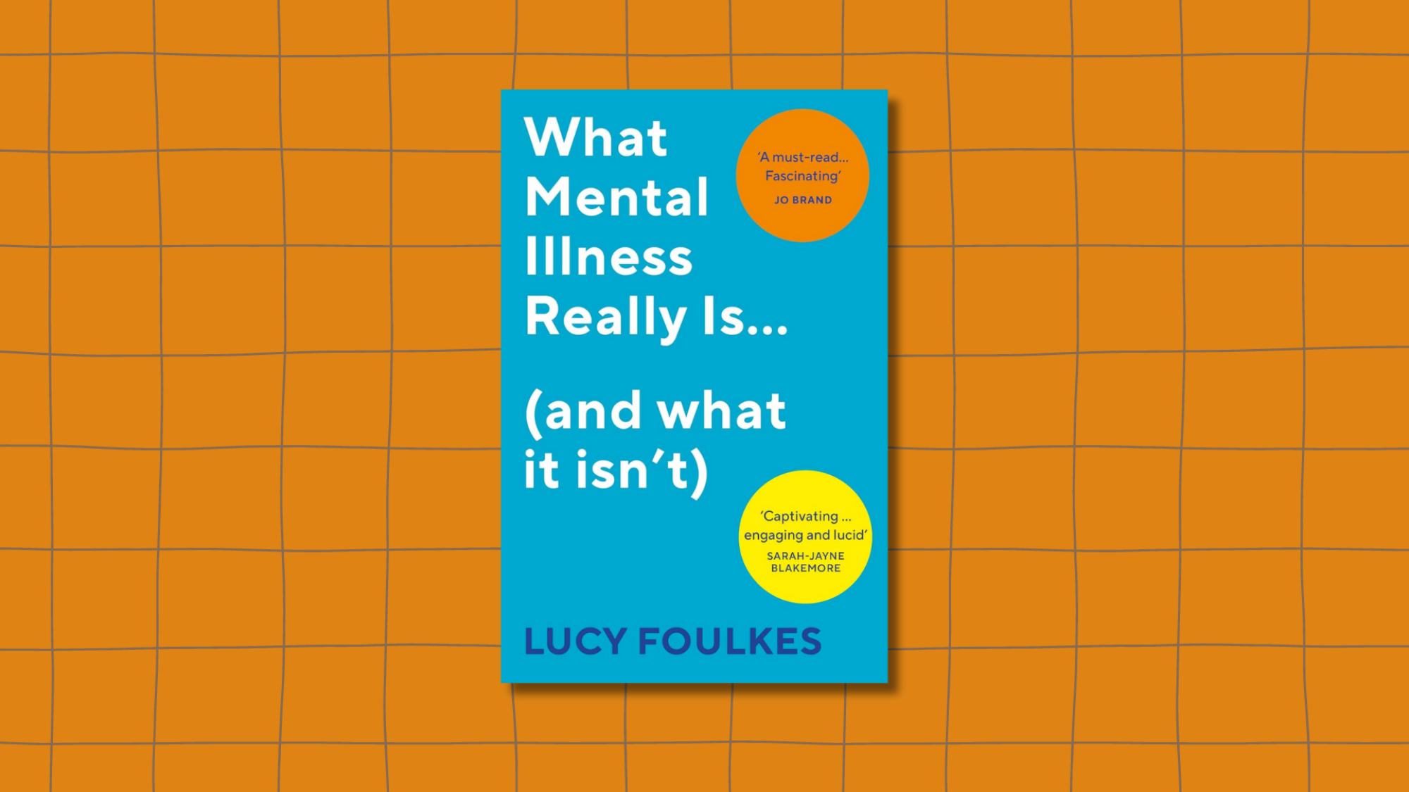 The cover for "'What Mental Illness Really Is" showing the title in white font on a bright blue background.