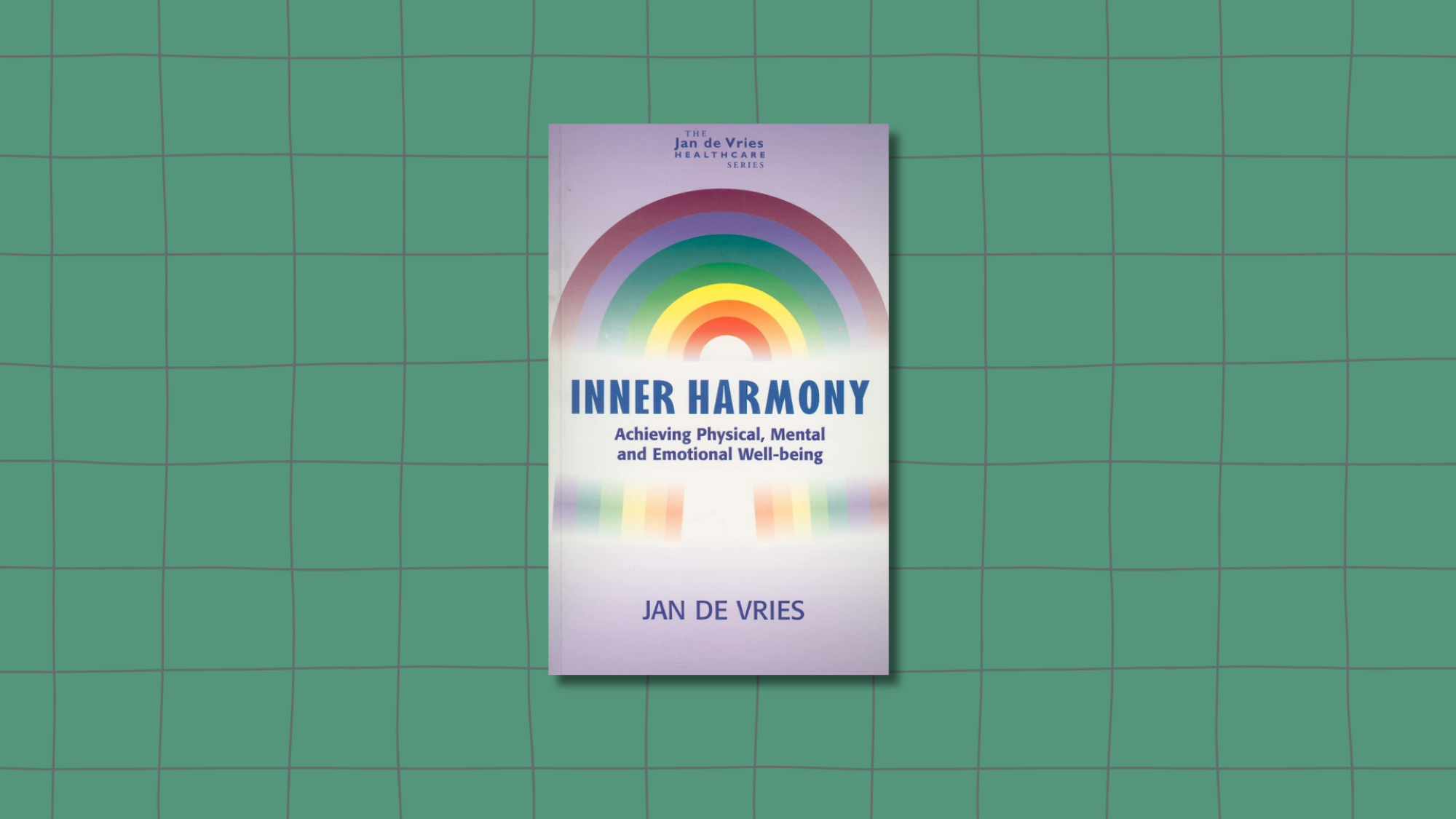 The cover of "Inner Harmony" showing the title amid a rainbow on a purple background.