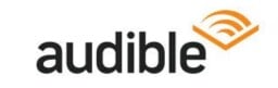 the audible logo on a white background