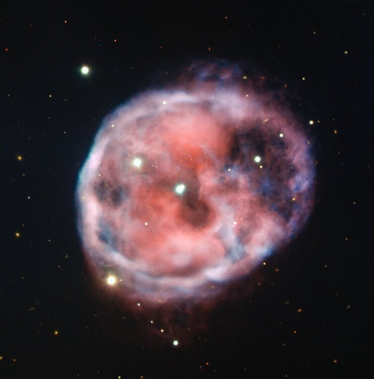 The "Skull Nebula," formed from the outgassed layers of a dying star.