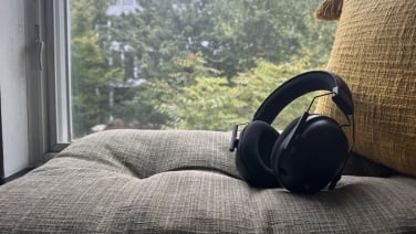 Razer BlackShark V2 Pro gaming headset on a window sill