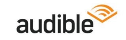 the audible logo on a white background