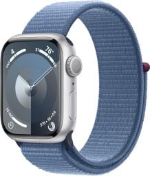 Apple Watch with blue band