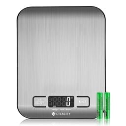 stainless steel food scale with battery pack 