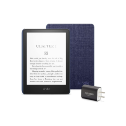 Kindle Paperwhite Essentials Bundle including Kindle Paperwhite (16 GB), Fabric Cover