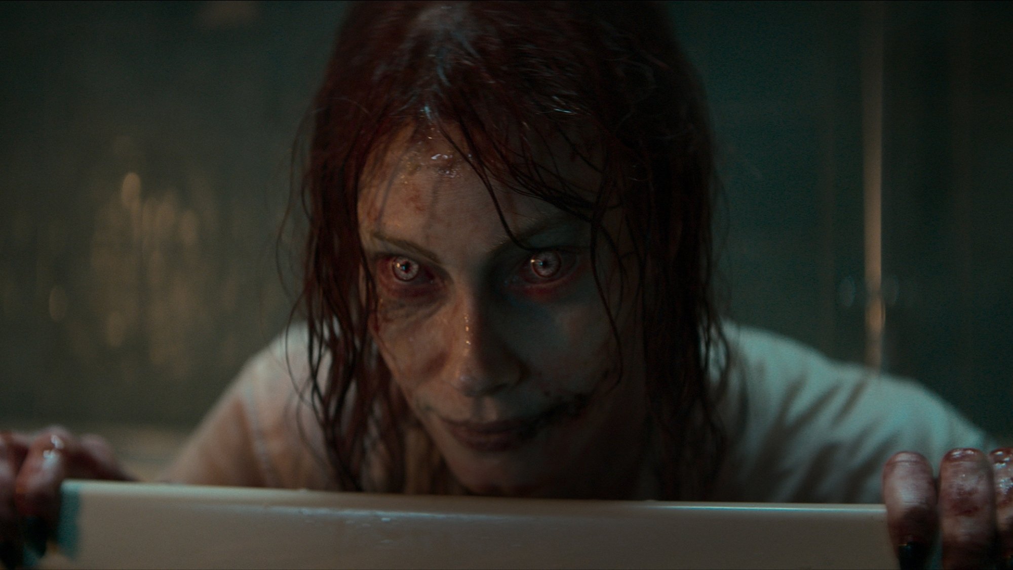 Alyssa Sutherland in "Evil Dead Rise."