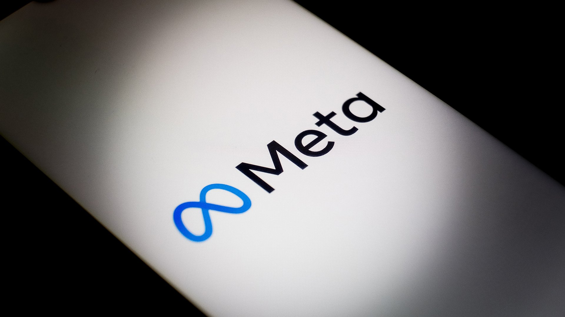 The Meta logo is visible on a white background.