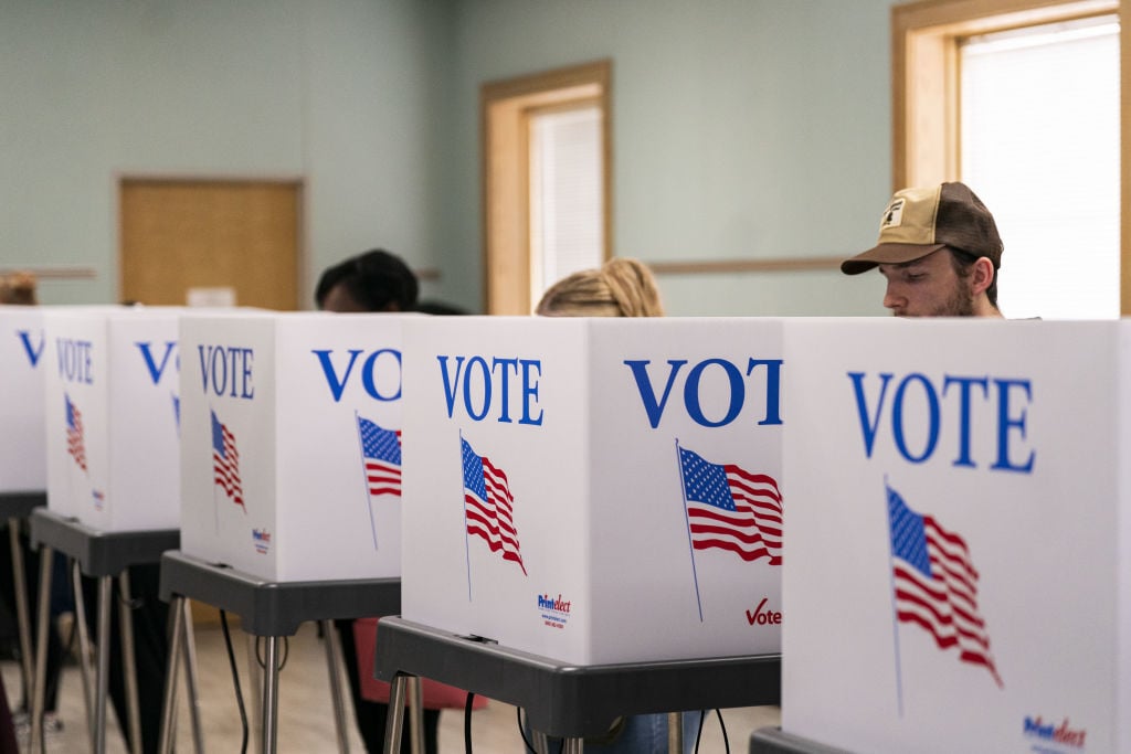 Voters at a polling station in North Carolina in November 2024.