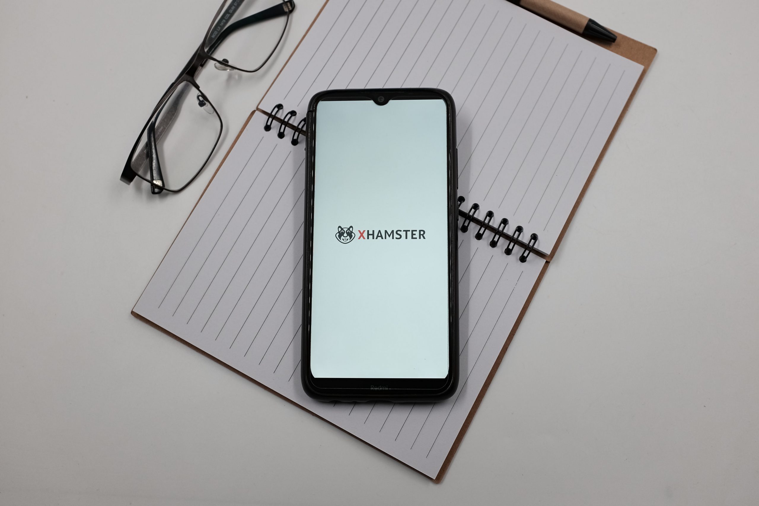 In this photo illustration a xHamster logo is displayed on a smartphone screen