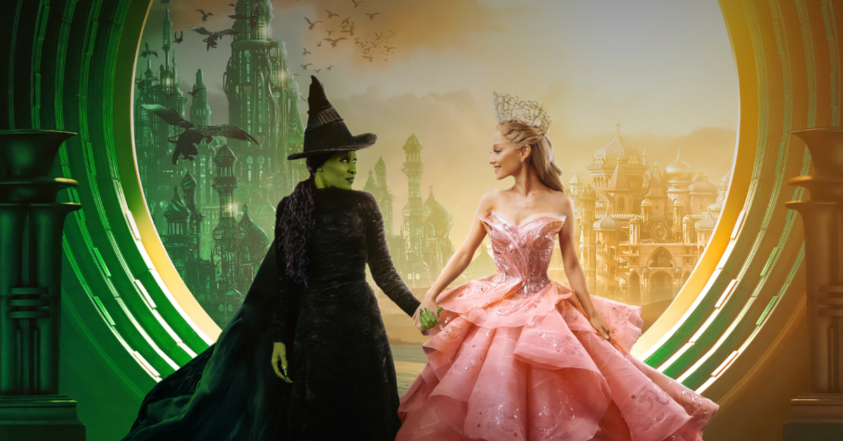 Cynthia Erivo as Elphaba, Ariana Grande as Galinda