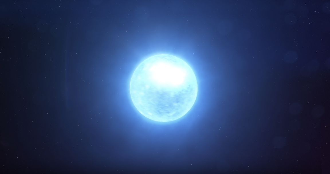 A conception of a neutron star.