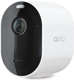 an arlo home security camera with spotlight