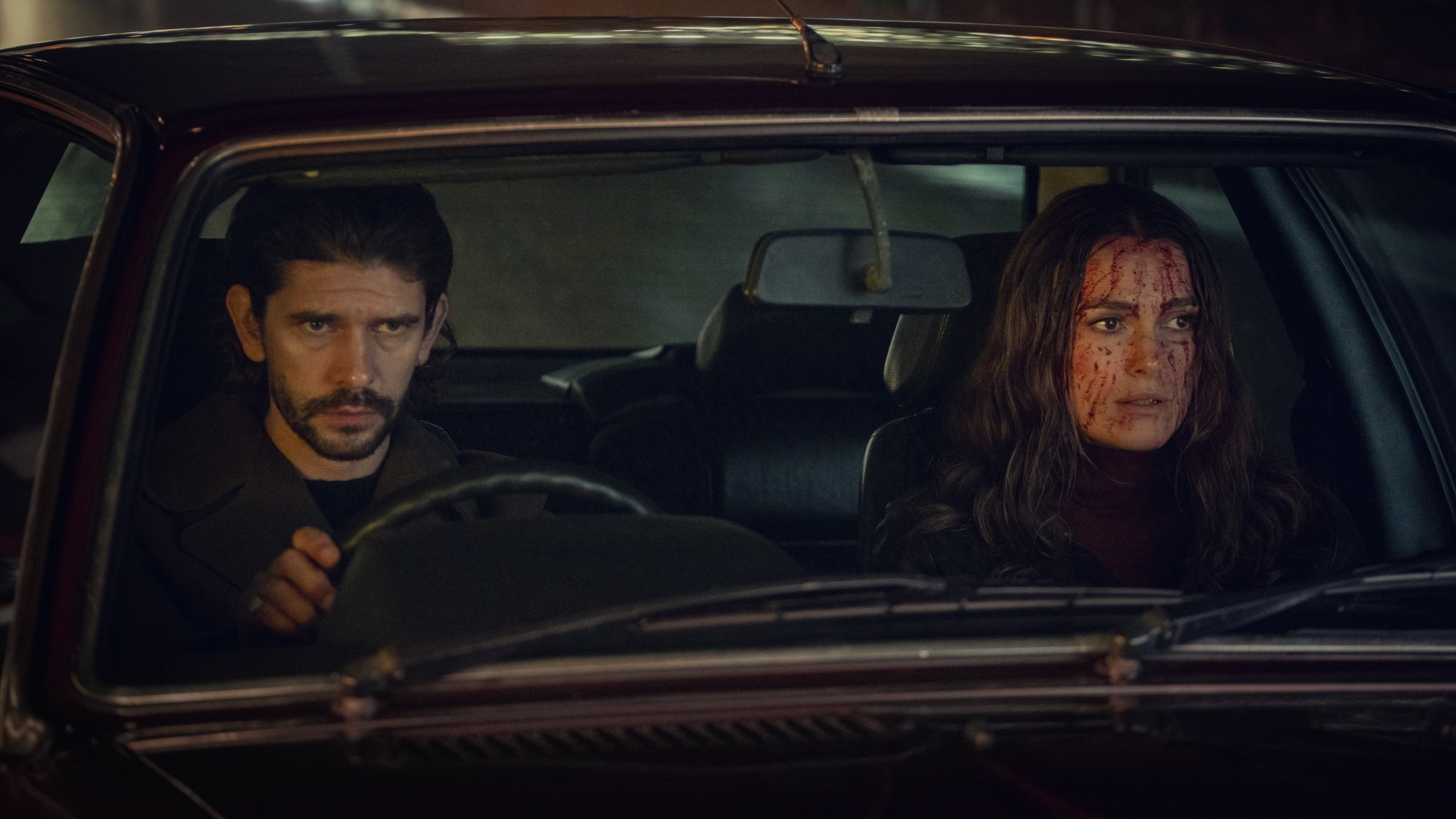 Ben Whishaw and Keira Knightly in "Black Doves."