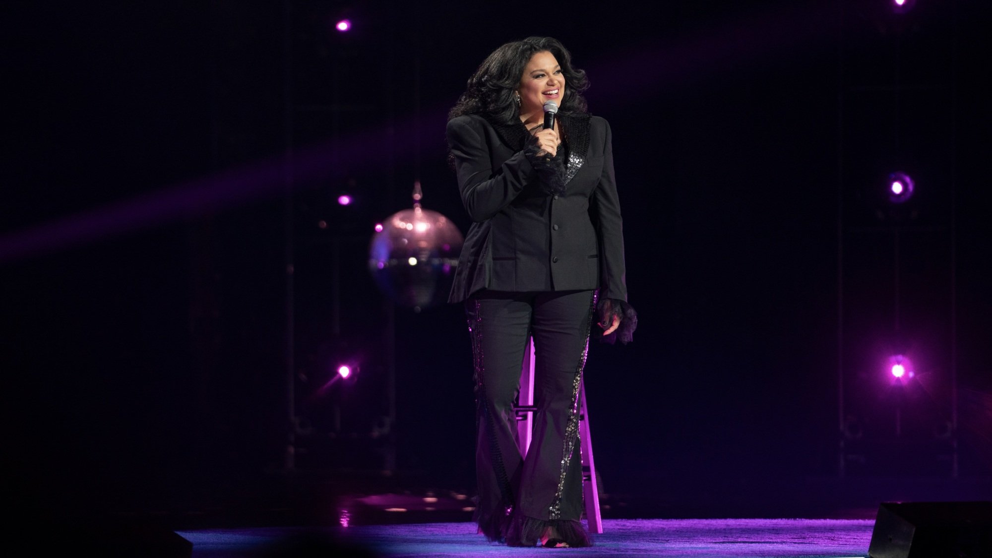 Michelle Buteau on stage at Radio City Music Hall.