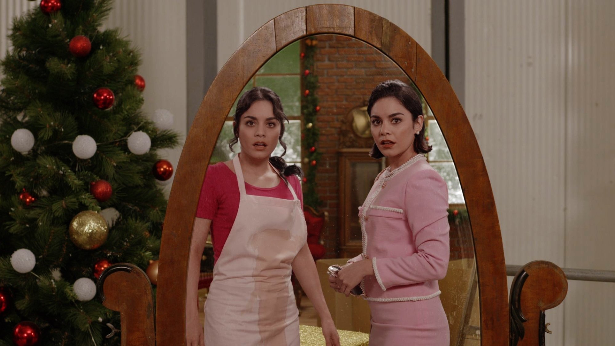 Vanessa Hudgens and Vanessa Hudgens in "The Princess Switch."